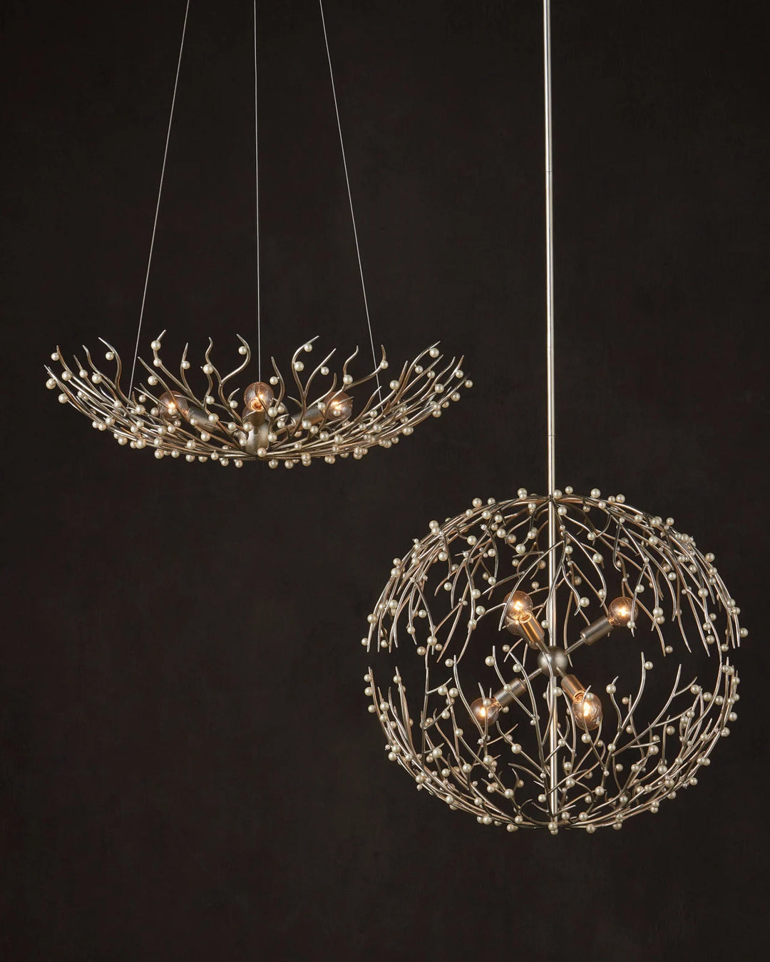 Shinju Pearl Bowl Chandelier