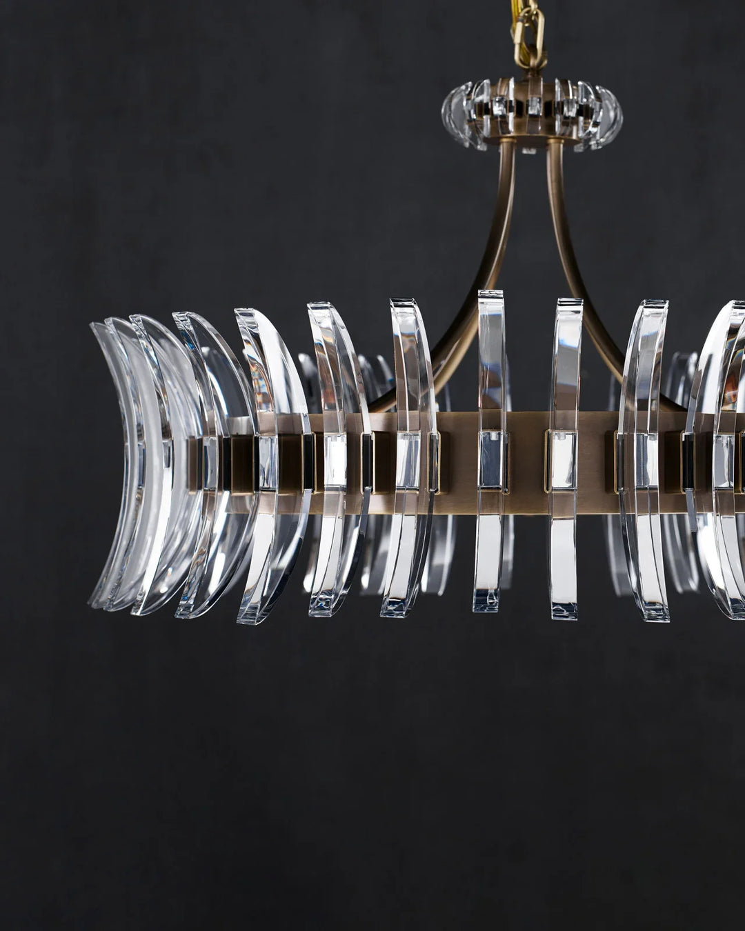Coquette Large Brass Chandelier