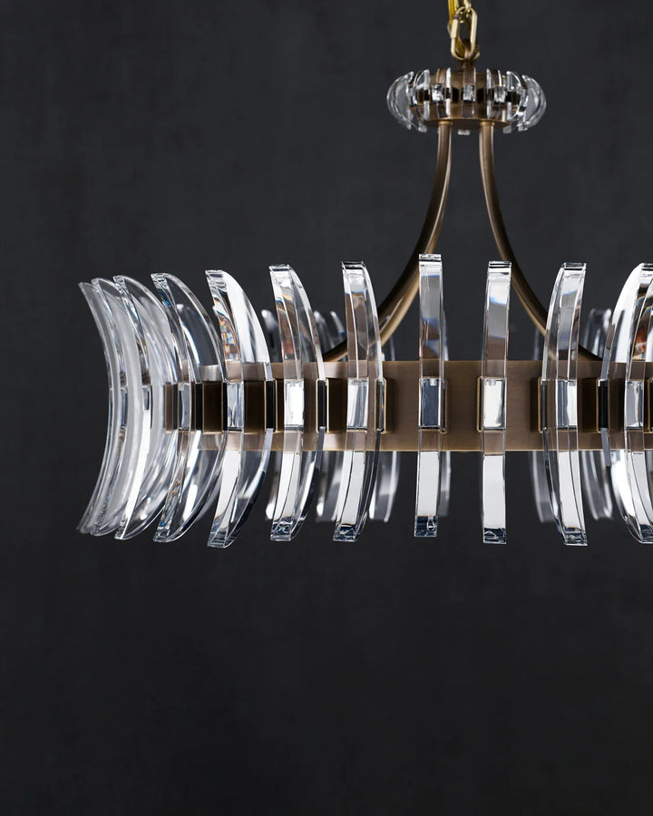 Coquette Large Brass Chandelier