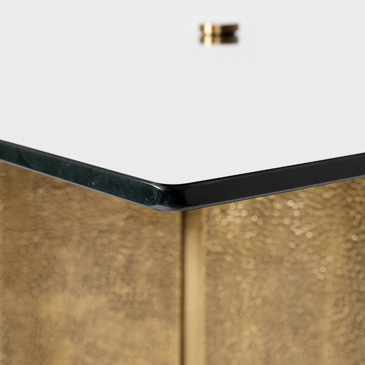 Damon Dining Table - Antique Brass