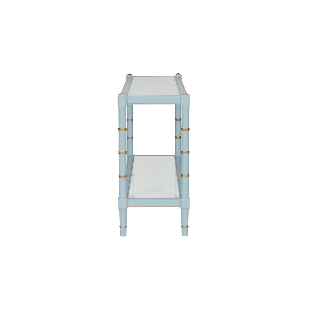 Conner Cane Console - Blue