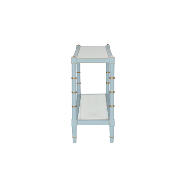 Conner Cane Console - Blue