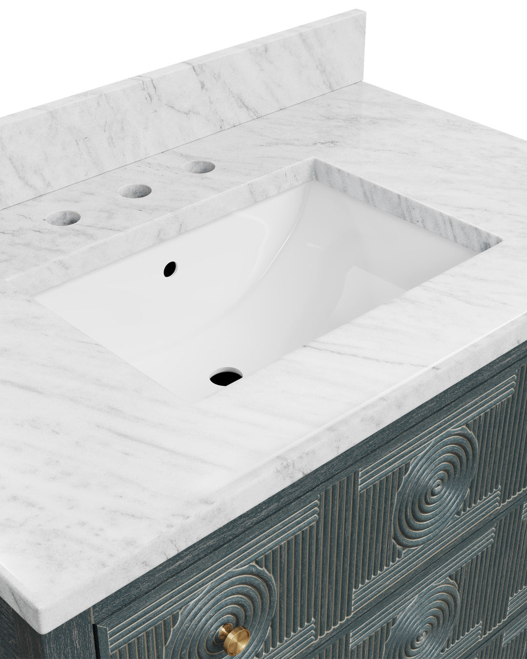 Santos 36" Vintage Navy Bath Vanity with Sink
