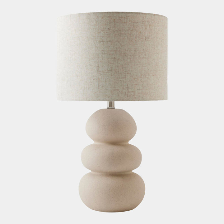 Anna Ceramic Lamp. Beige