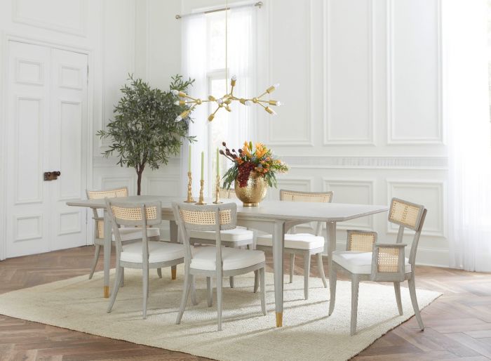 Bertram Dining Table, Soft Gray