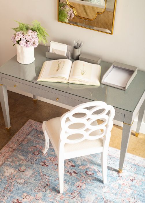 Claudette Desk - Washed Winter Gray