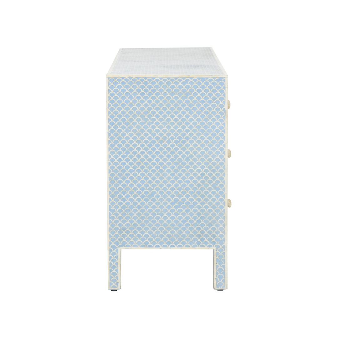 Milford Dresser - White &amp; Blue