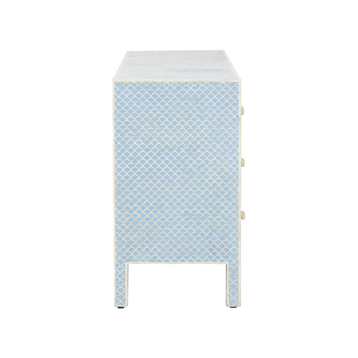 Milford Dresser - White &amp; Blue