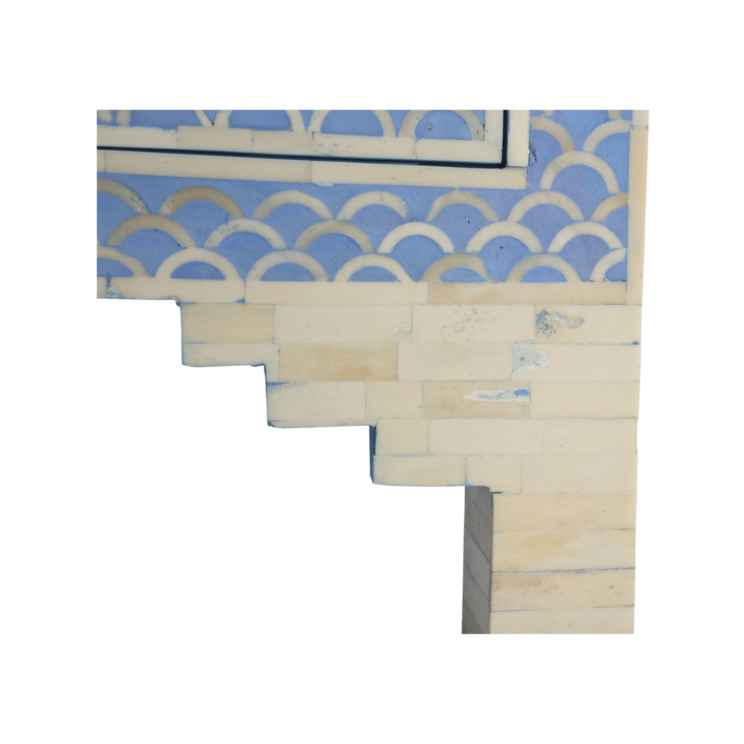 Milford Chest - White &amp; Blue