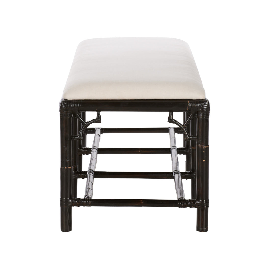 Chippendale Bamboo Bench - Cracked Pepper