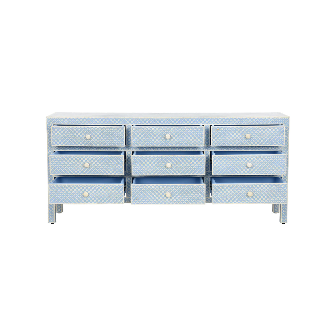 Milford Dresser - White &amp; Blue