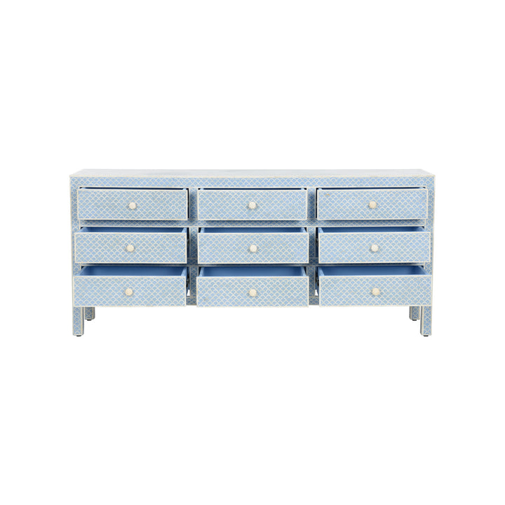 Milford Dresser - White &amp; Blue
