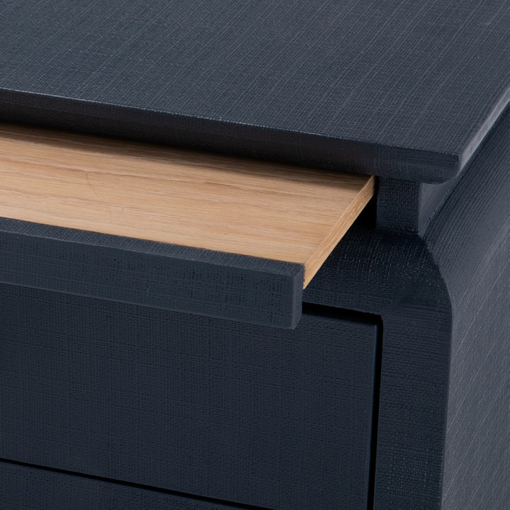Elina 3-Drawer Side Table Storm Blue