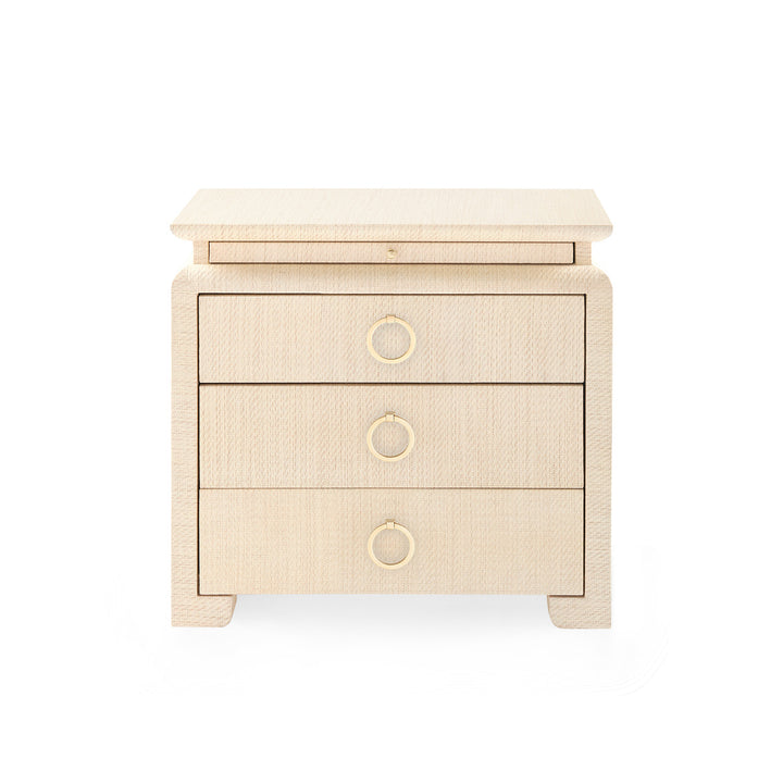 Elina 3-Drawer Side Table Natural Twill
