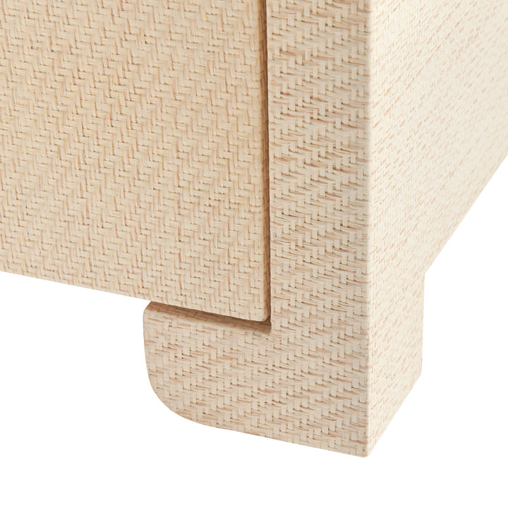 Elina 3-Drawer Side Table Natural Twill