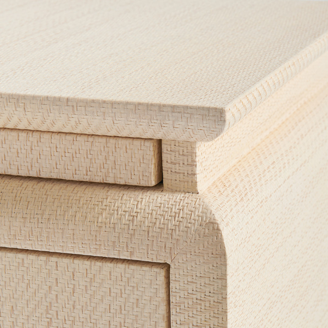 Elina 3-Drawer Side Table Natural Twill