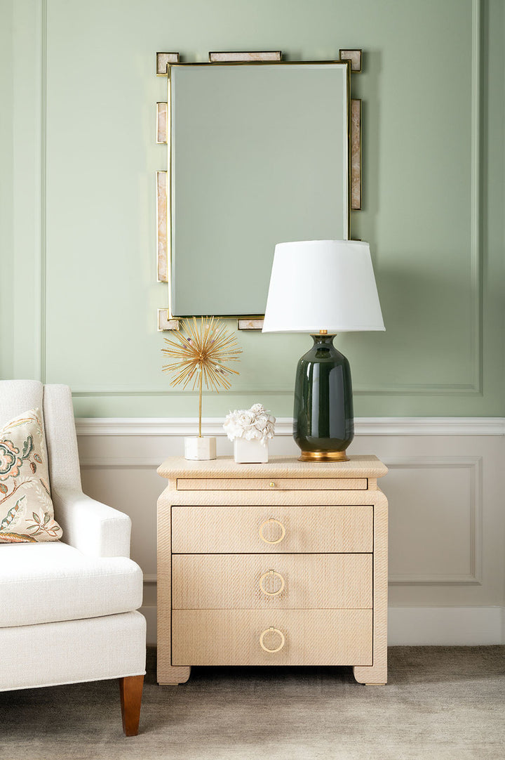 Elina 3-Drawer Side Table Natural Twill