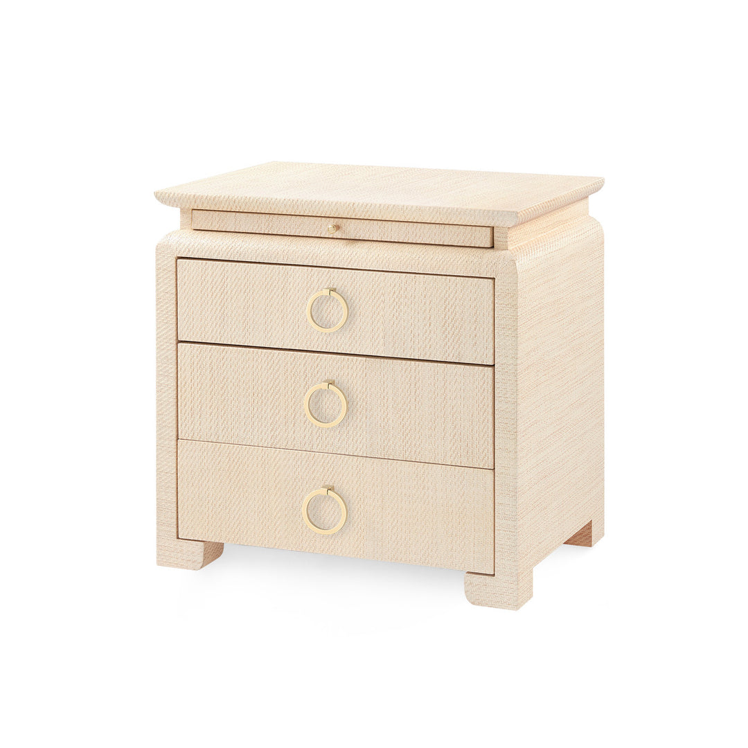 Elina 3-Drawer Side Table Natural Twill