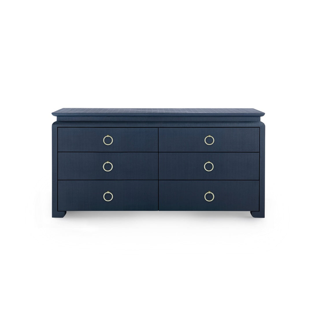 Elina Extra Large 6-Drawer Storm Blue