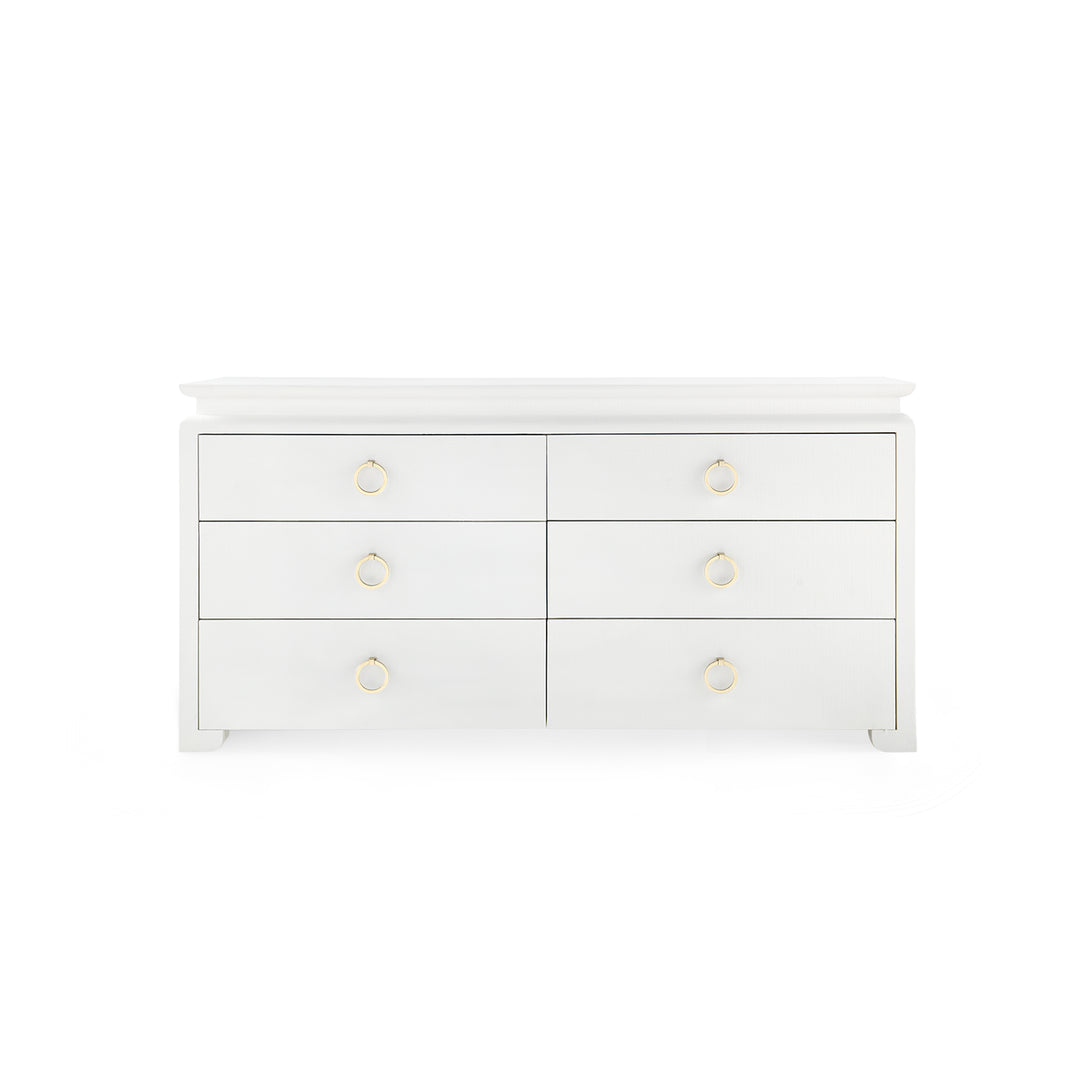 Elina Extra Large 6-Drawer Vanilla