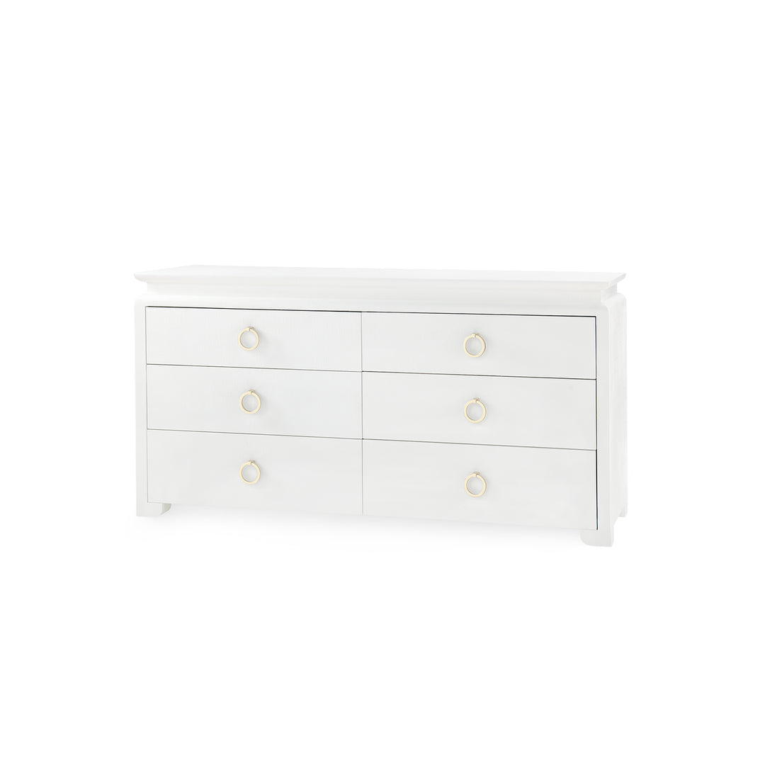 Elina Extra Large 6-Drawer Vanilla