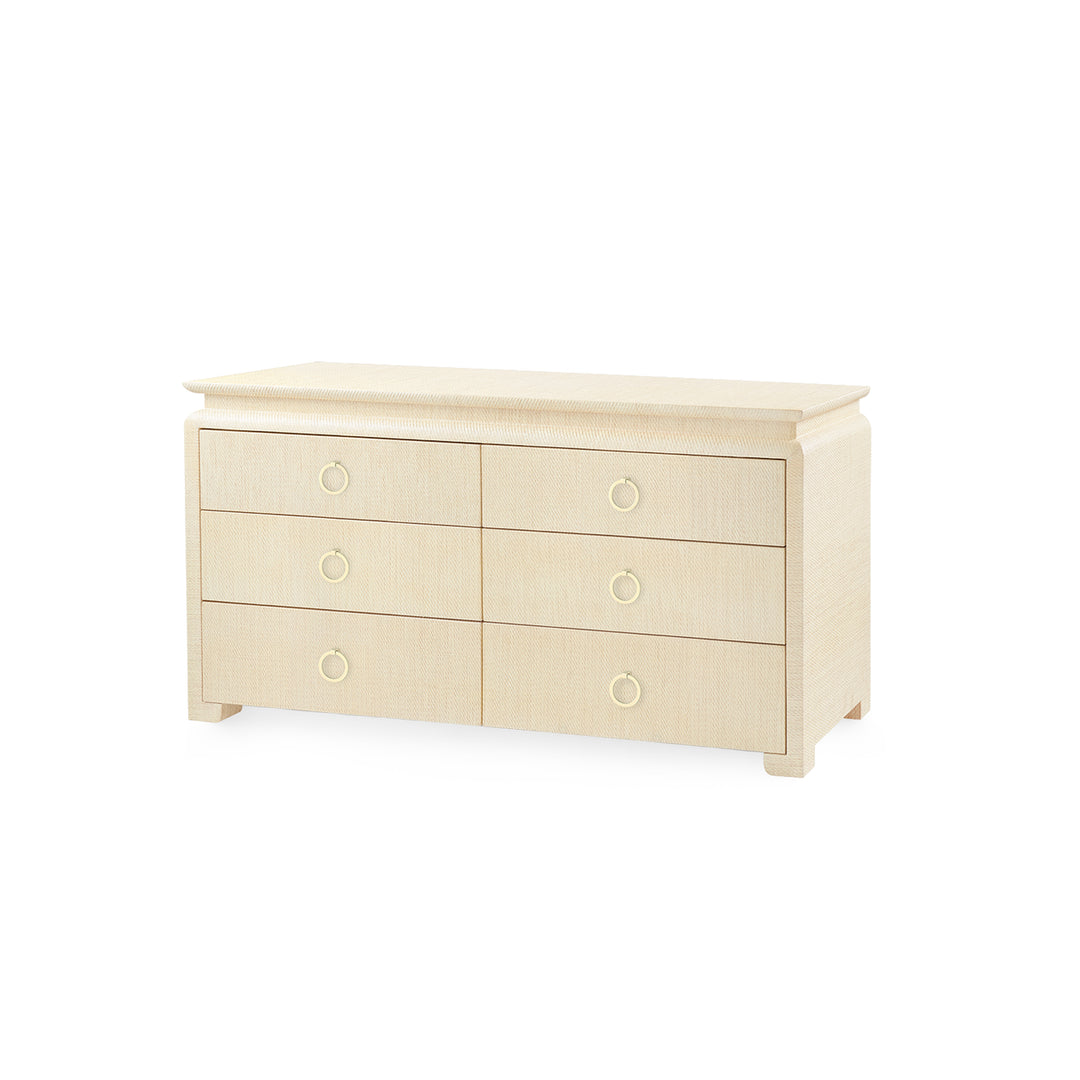 Elina Extra Large 6-Drawer Natural Twill