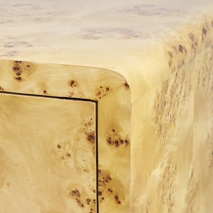 Emil 3-Drawer Side Table - Burl