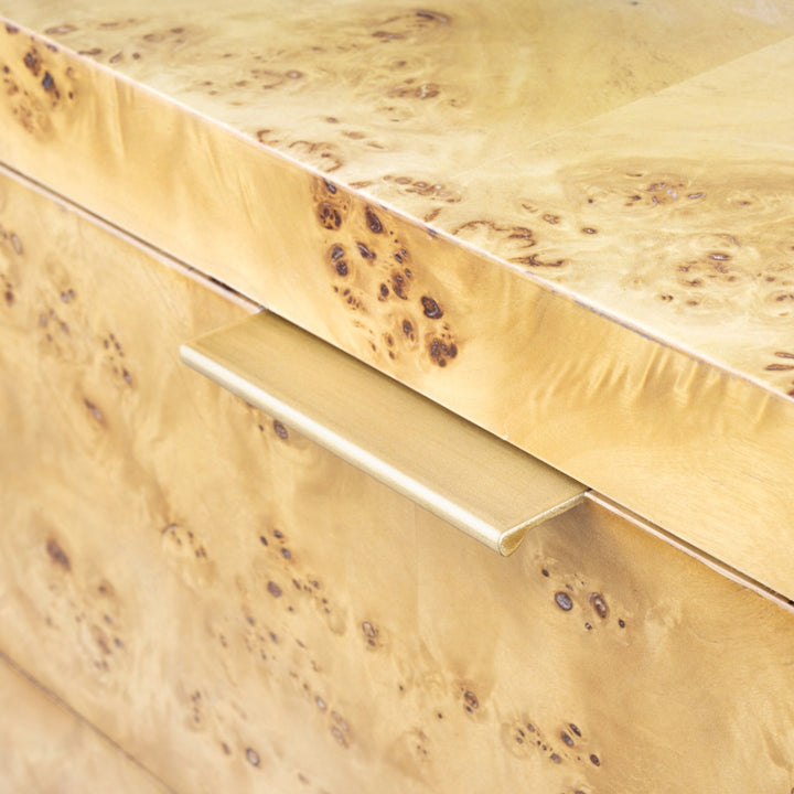 Emil 3-Drawer Side Table - Burl