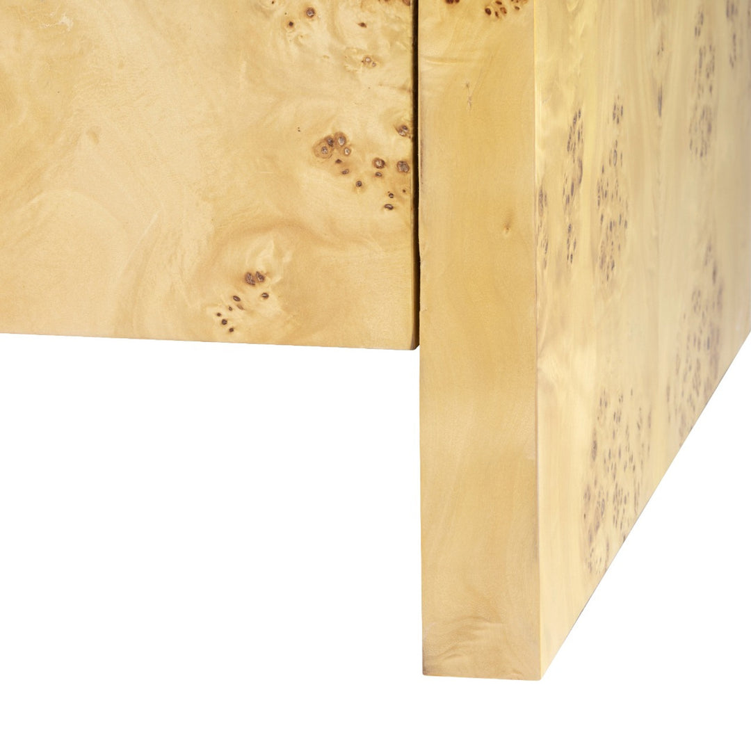 Emil 3-Drawer Side Table - Burl