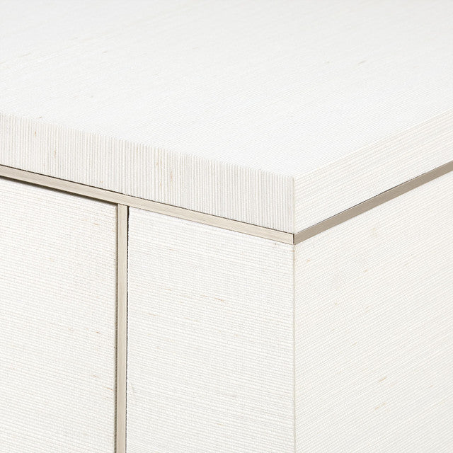 Ethan 3-Drawer Side Table Sand White