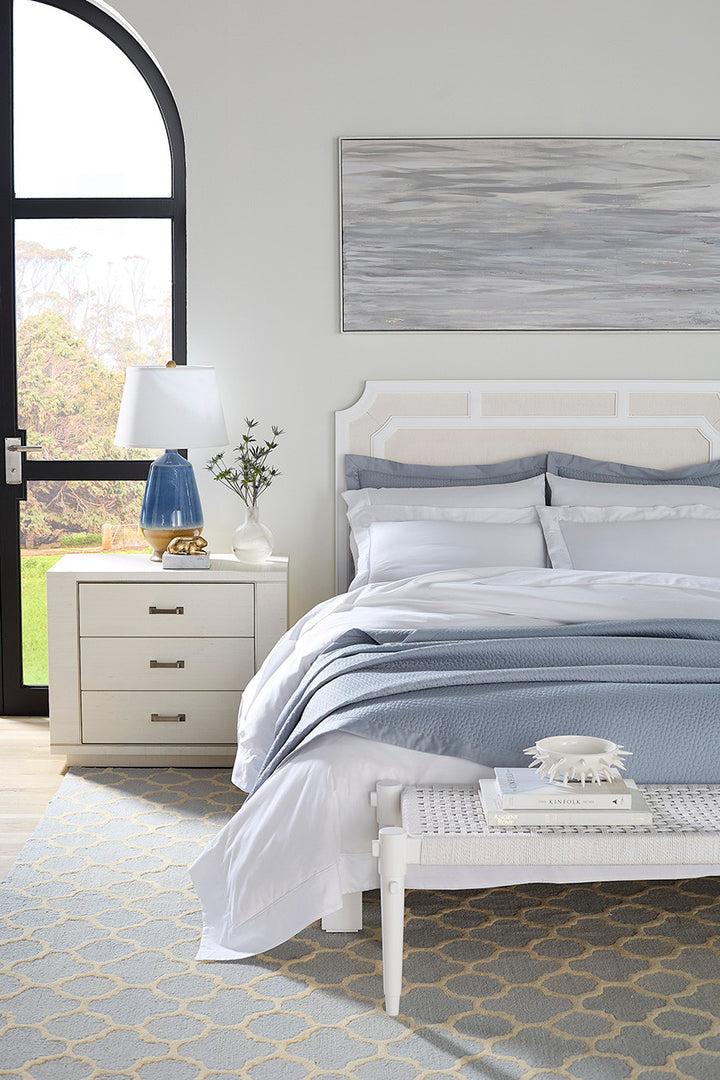 Ethan 3-Drawer Side Table Sand White