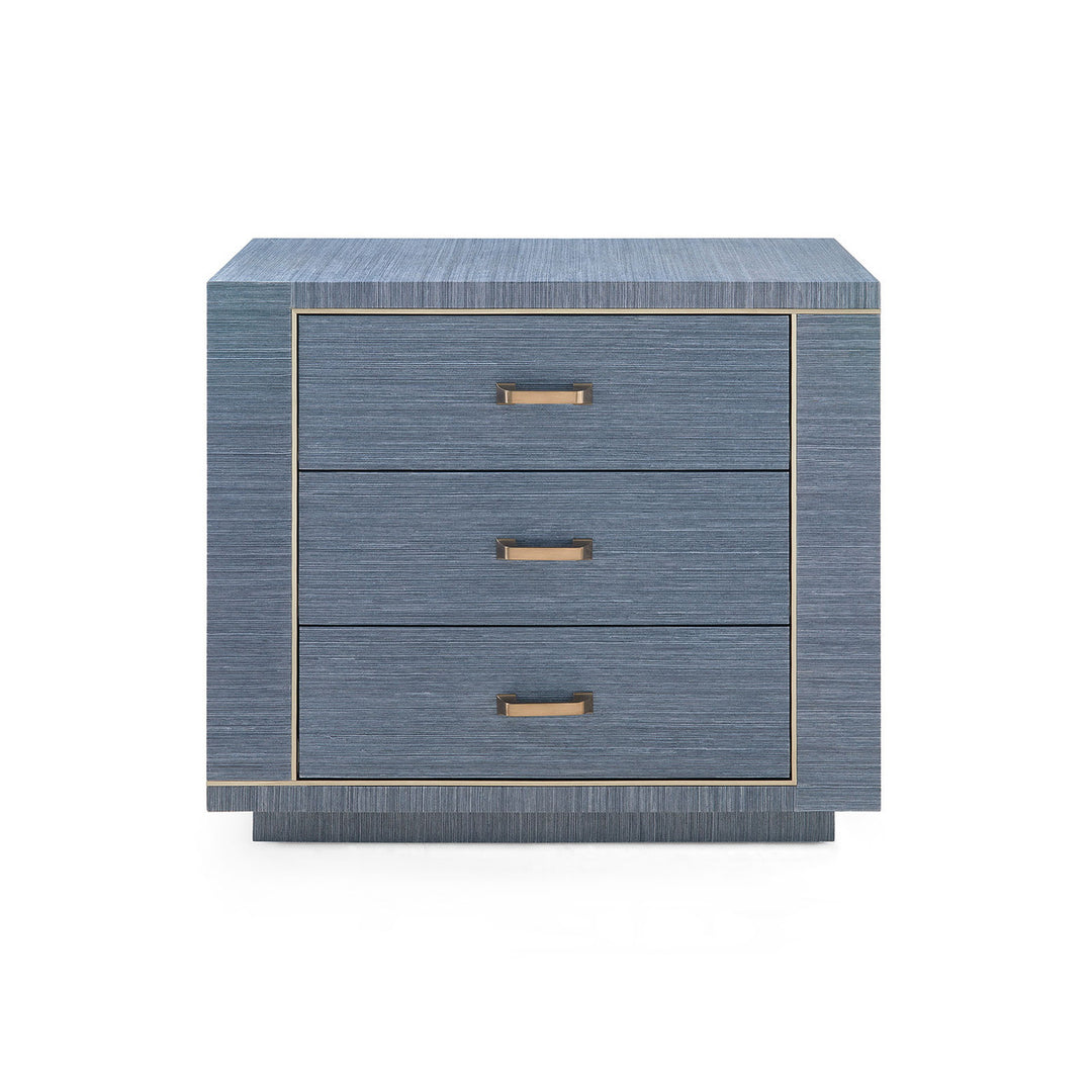 Ethan 3-Drawer Side Table Sand White