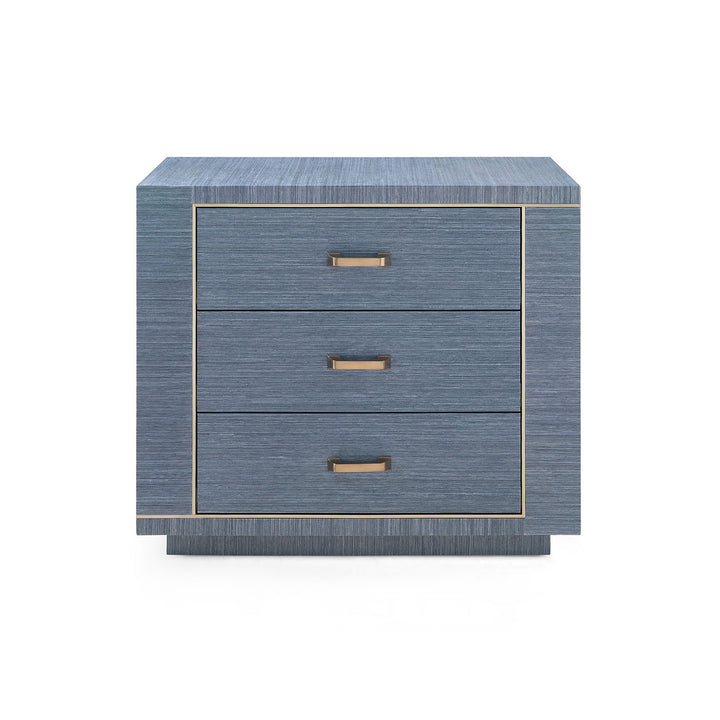Ethan 3-Drawer Side Table Sand White