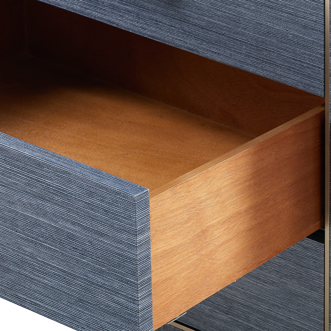 Ethan 3-Drawer Side Table Sand White