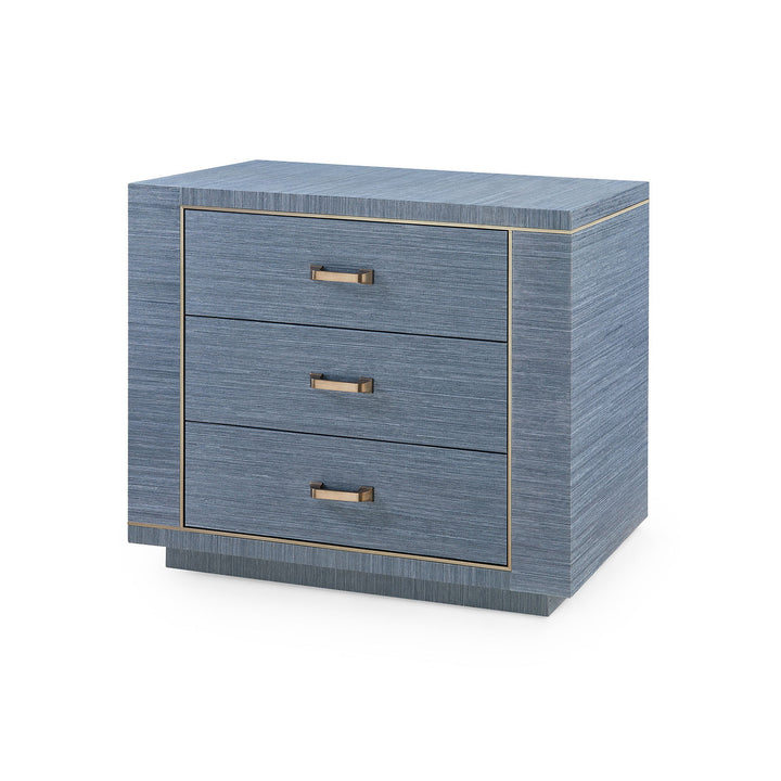 Ethan 3-Drawer Side Table Sand White
