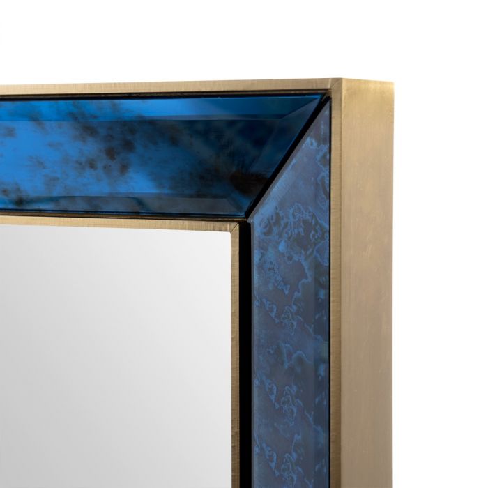Etienne Large Mirror Antique Midnight Blue