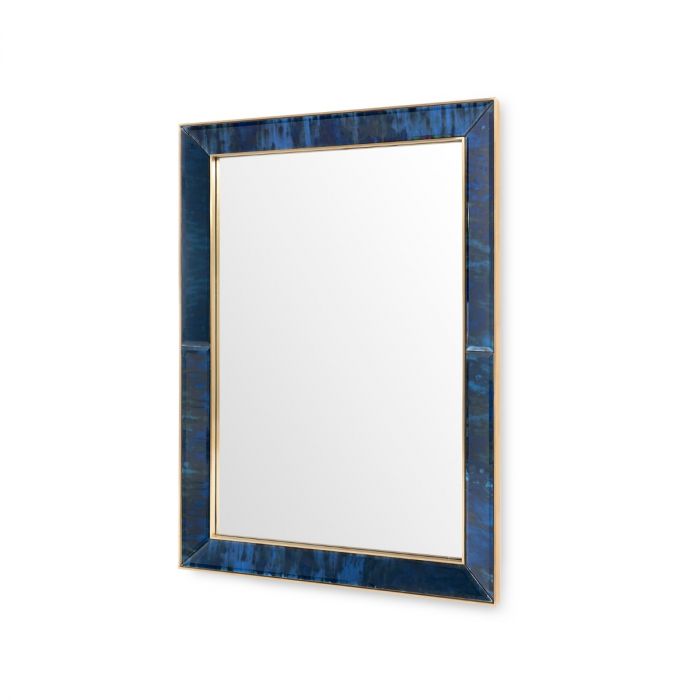 Etienne Large Mirror Antique Midnight Blue