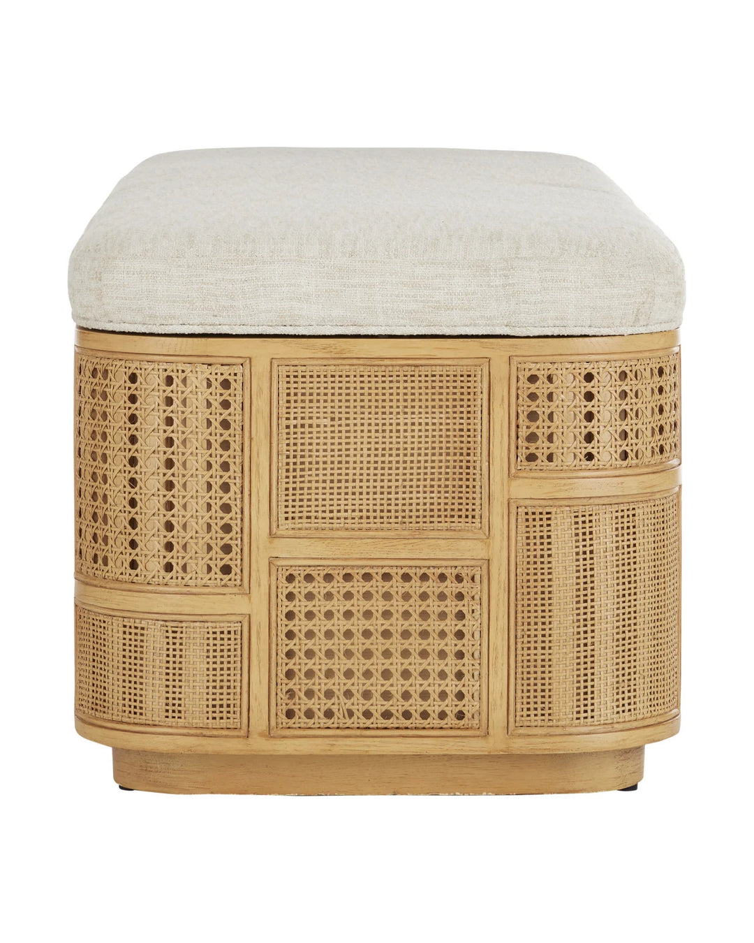 Anisa Sea Sand Storage Bench - Dunmeyer Parchment