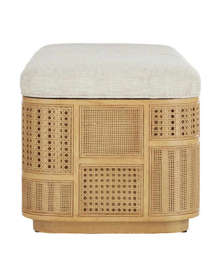 Anisa Sea Sand Storage Bench - Dunmeyer Parchment