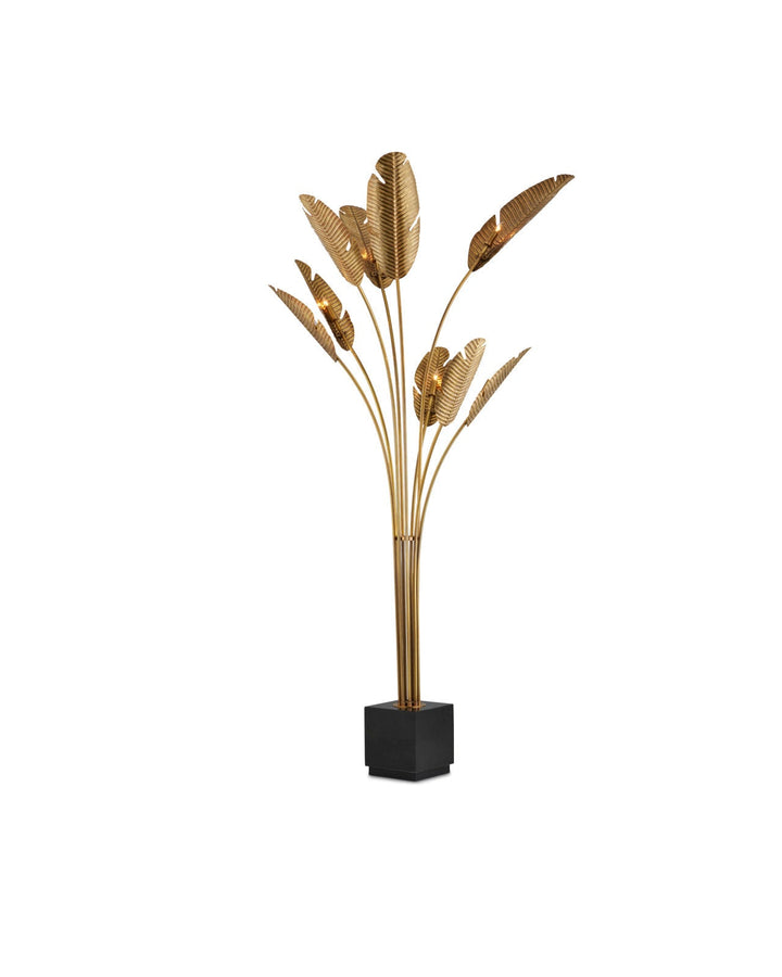 Tropical Grande Brass Floor Lamp