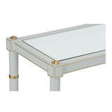Conner Cane Console - Gray