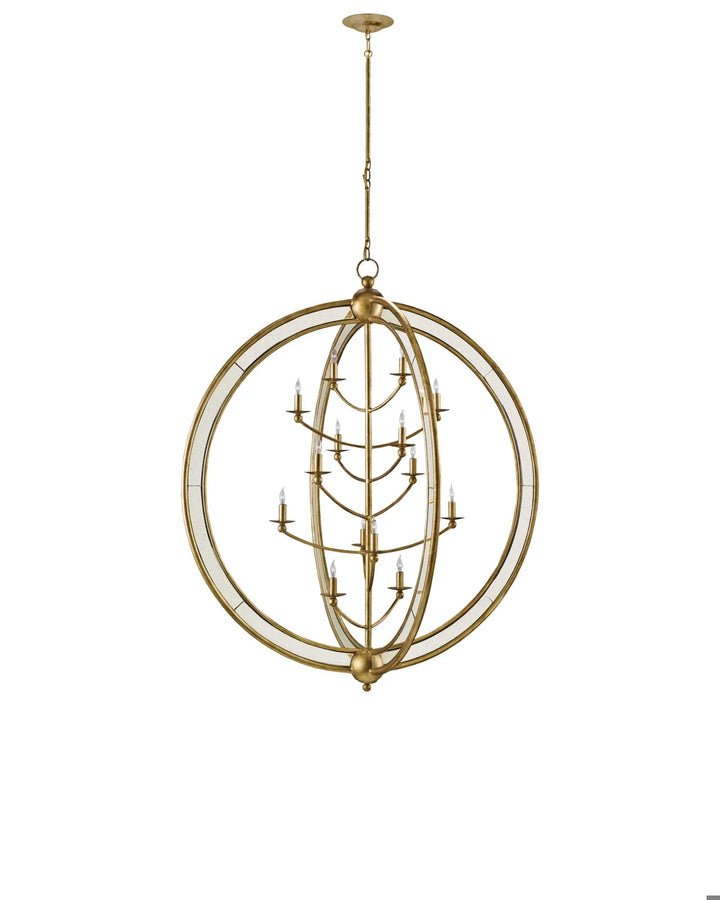 Aphrodite Gold Orb Chandelier