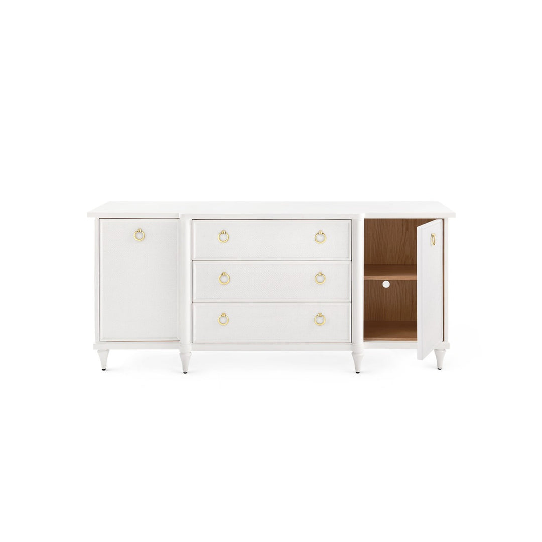 Fairfax Three-Drawer Two-Door Cabinet - Vanilla