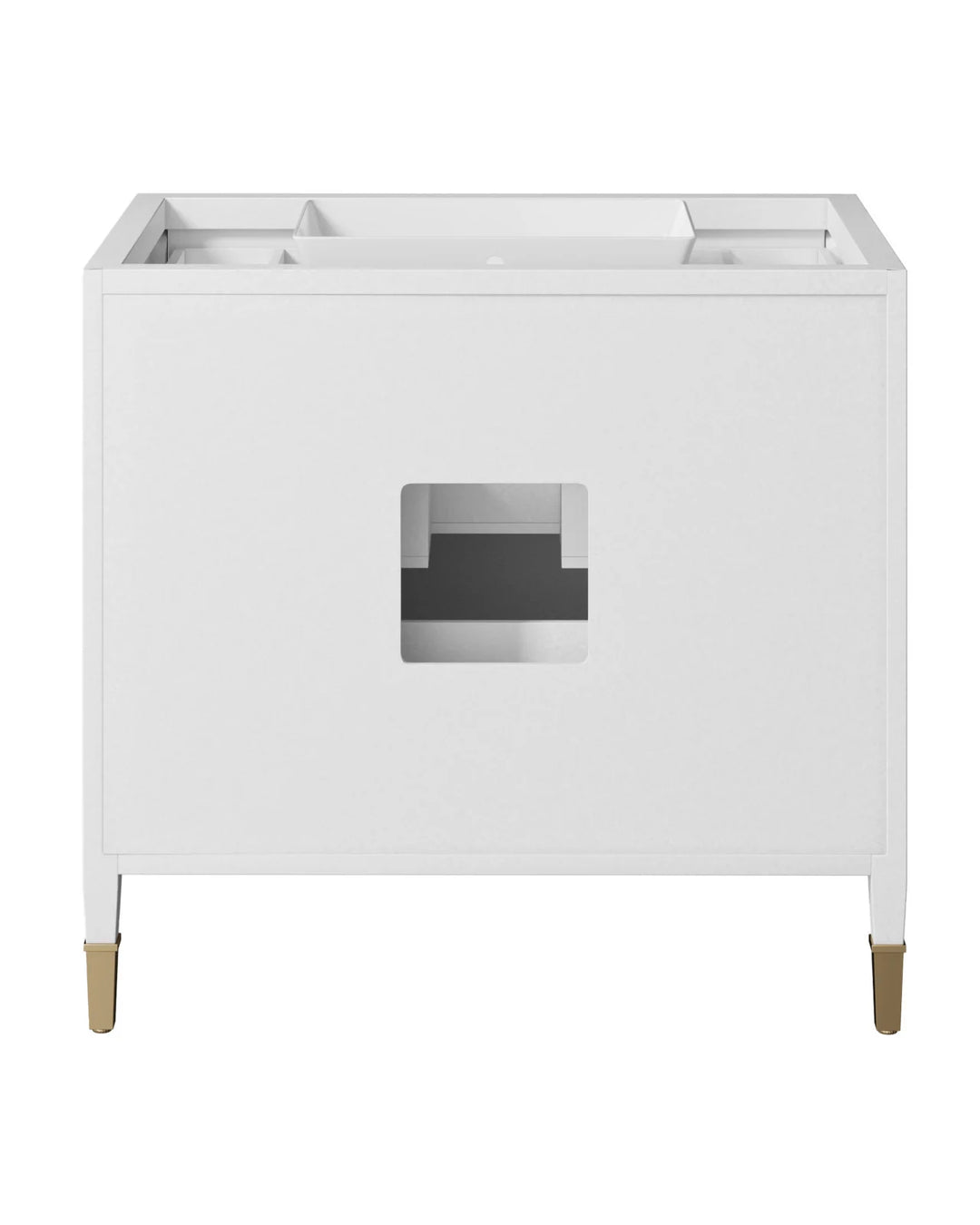 Verona 36" White Vanity with Rectangular Undermount Sink