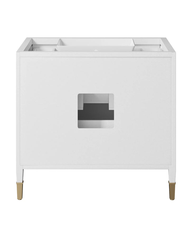 Verona 36" White Vanity with Rectangular Undermount Sink