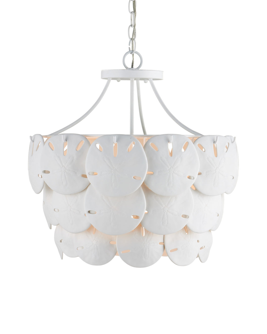 Tulum Medium White Chandelier