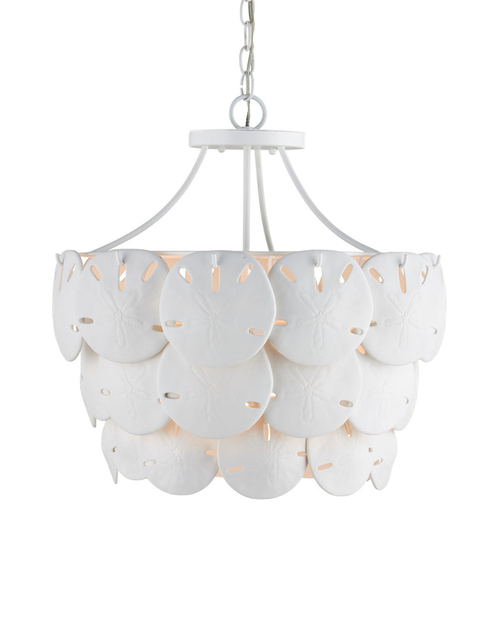 Tulum Medium White Chandelier
