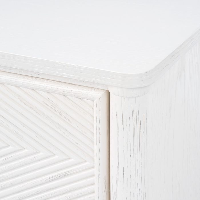 Felicity 3-Drawer End Table - Glazed Whisper White