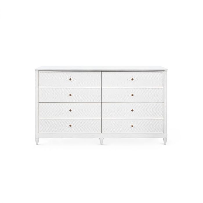 Felicity 8-Drawer, Glazed Whisper White