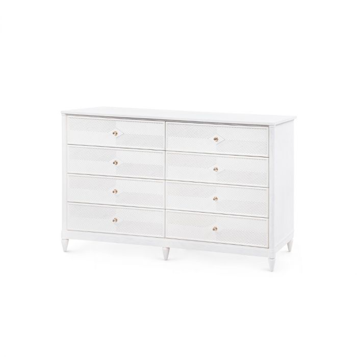 Felicity 8-Drawer, Glazed Whisper White